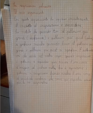 Descrizione dell'esperimento