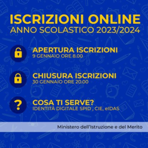 Iscrizioni online 2023/24
