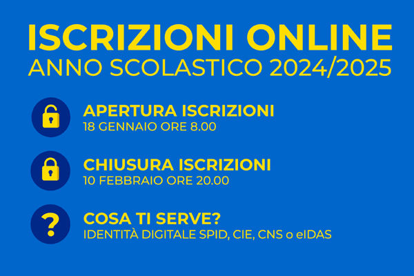 Banner iscrizioni online